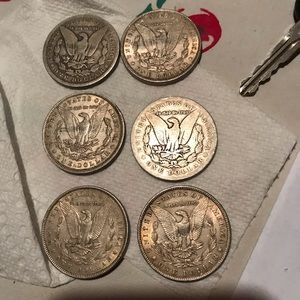 Morgan silver dollars 1800’s to early 1900’s